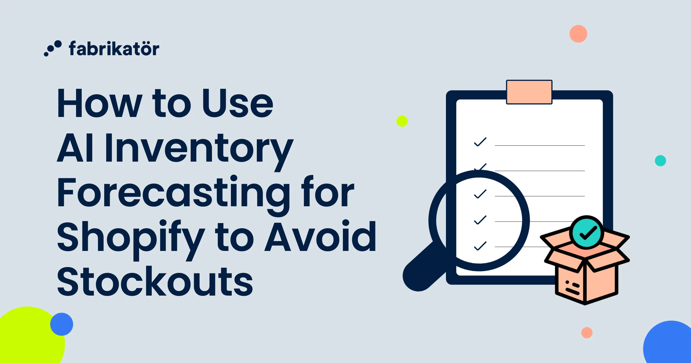 How to Use AI Inventory Forecasting for Shopify to Avoid Stockouts
