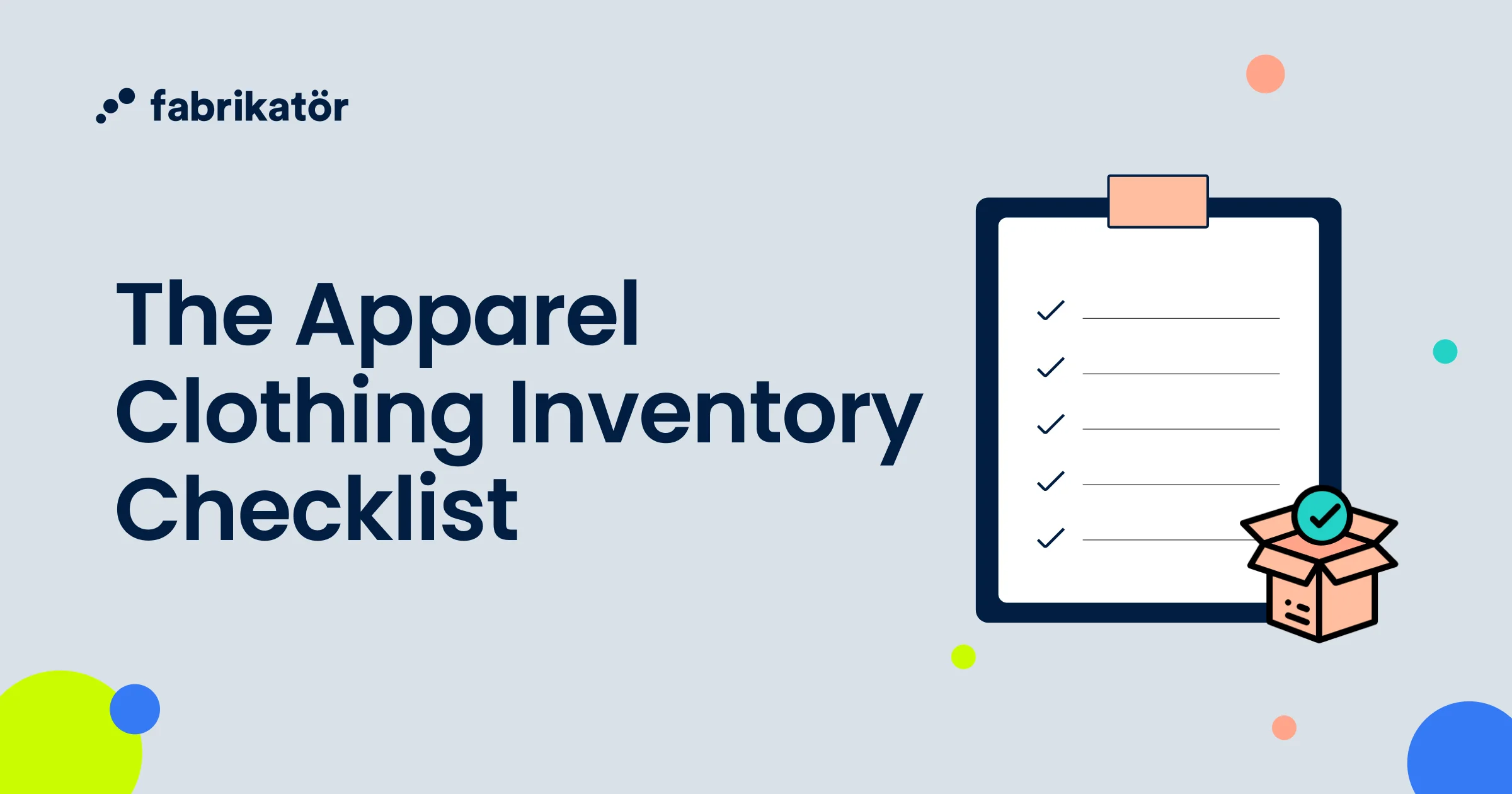 The Apparel Clothing Inventory Checklist You Need