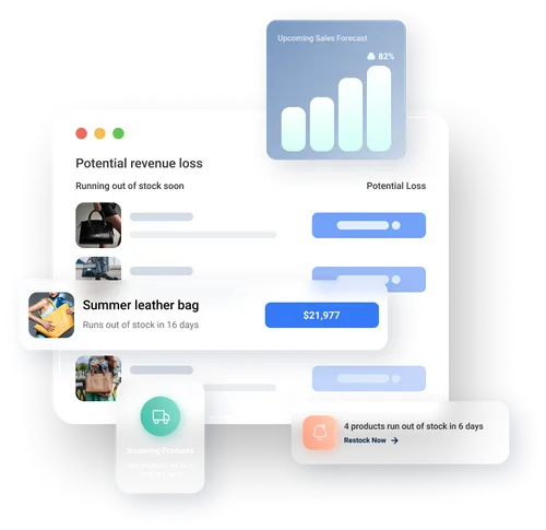 An image showing the features of Fabrikatör inventory assistant.