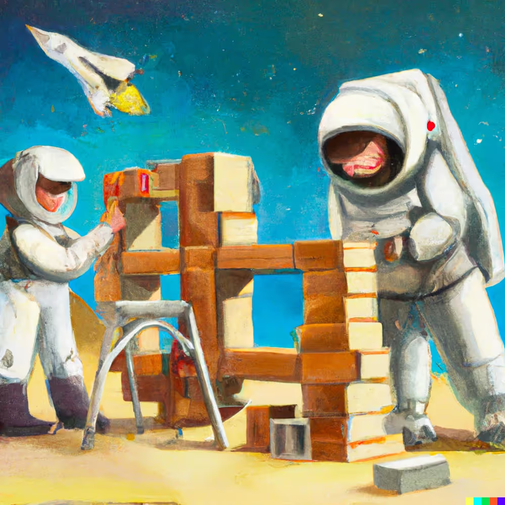 Astronauts Build Together