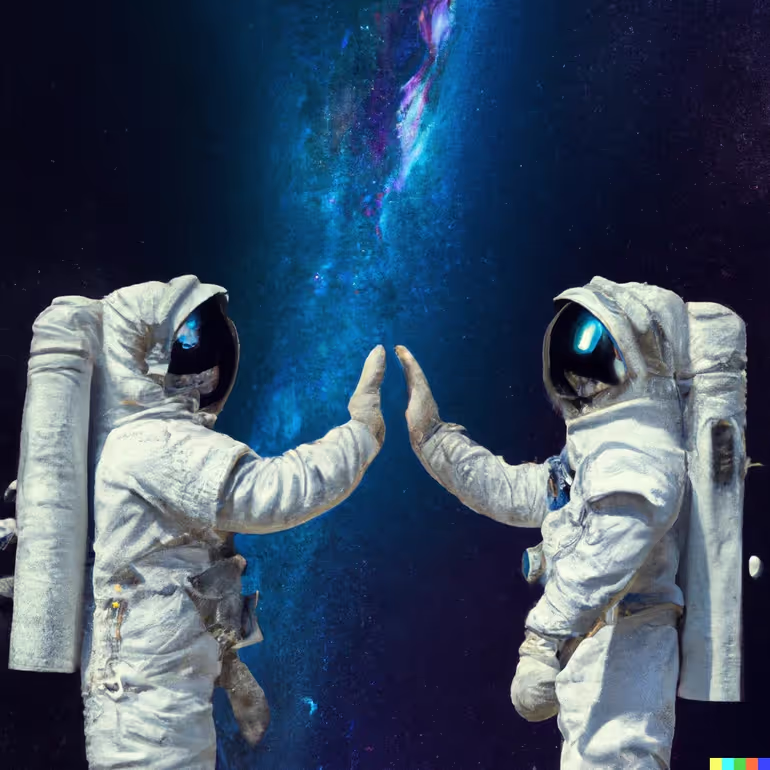 Astronauts Build Together