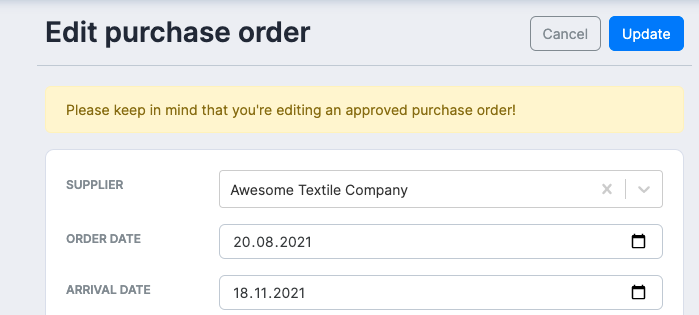 Purchase Orders