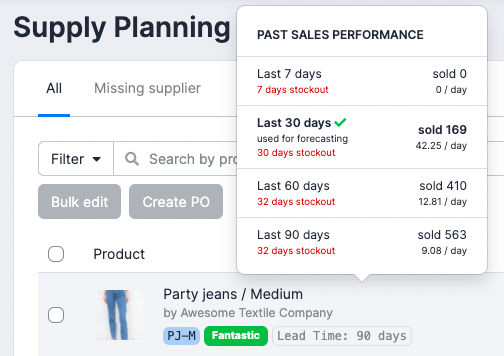 Supply Planning