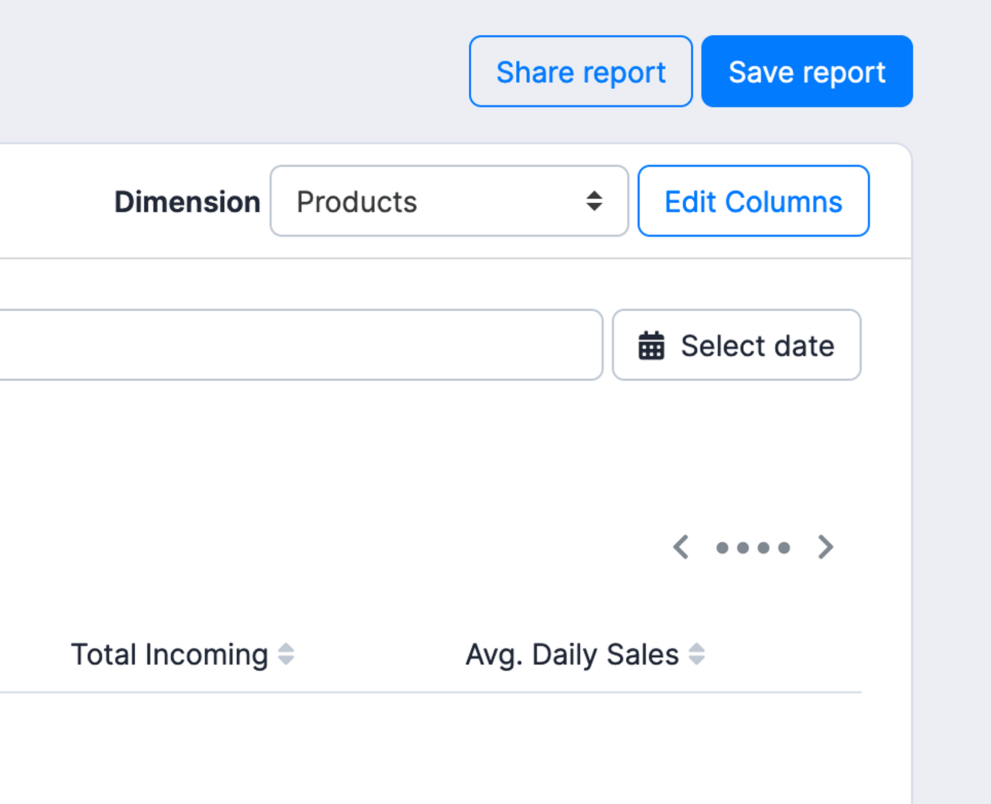 Share a report without saving them