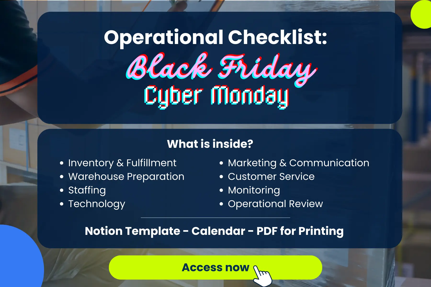 Operational Checklist for BFCM