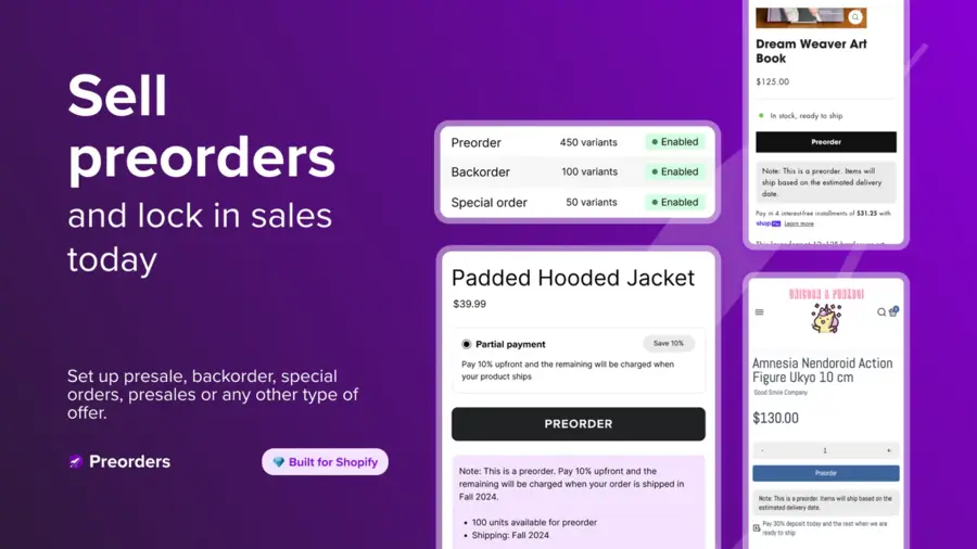 Image showing Stoq Shopify app to manage backorders and preorders during Black Friday and Cyber Monday.