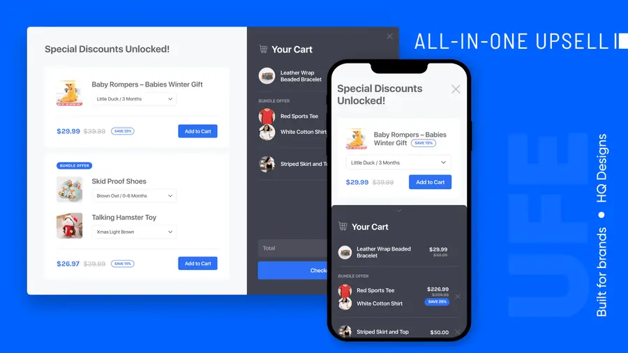 UFE Cross Sell & Upsell Bundle as one of the best bundling Shopify apps for Black Friday and Cyber Monday.