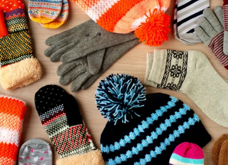 Winter clothing products of an eCommerce company. 