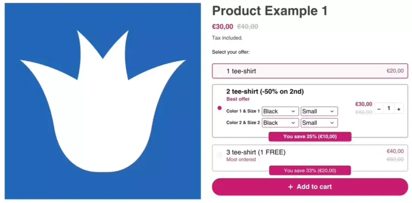 Image from Wide Bundles ‑ Quantity Breaks.