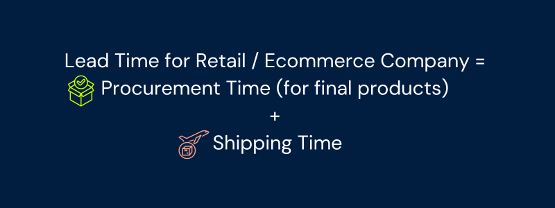 An image illustrates the lead time formula.