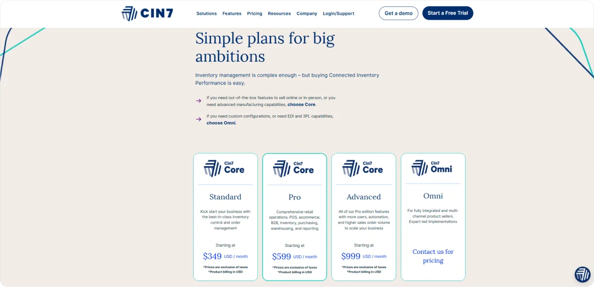cin7-pricing