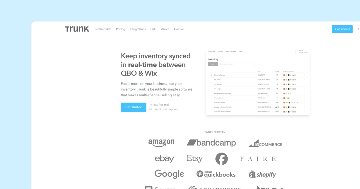 trunk-invenotry-homepage