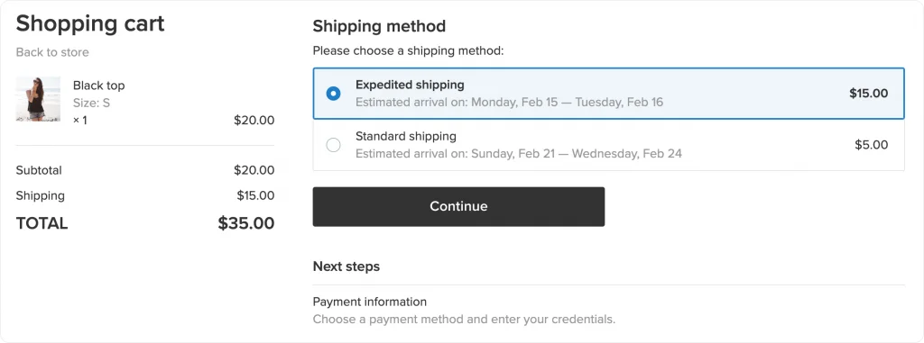 shipping-information-example