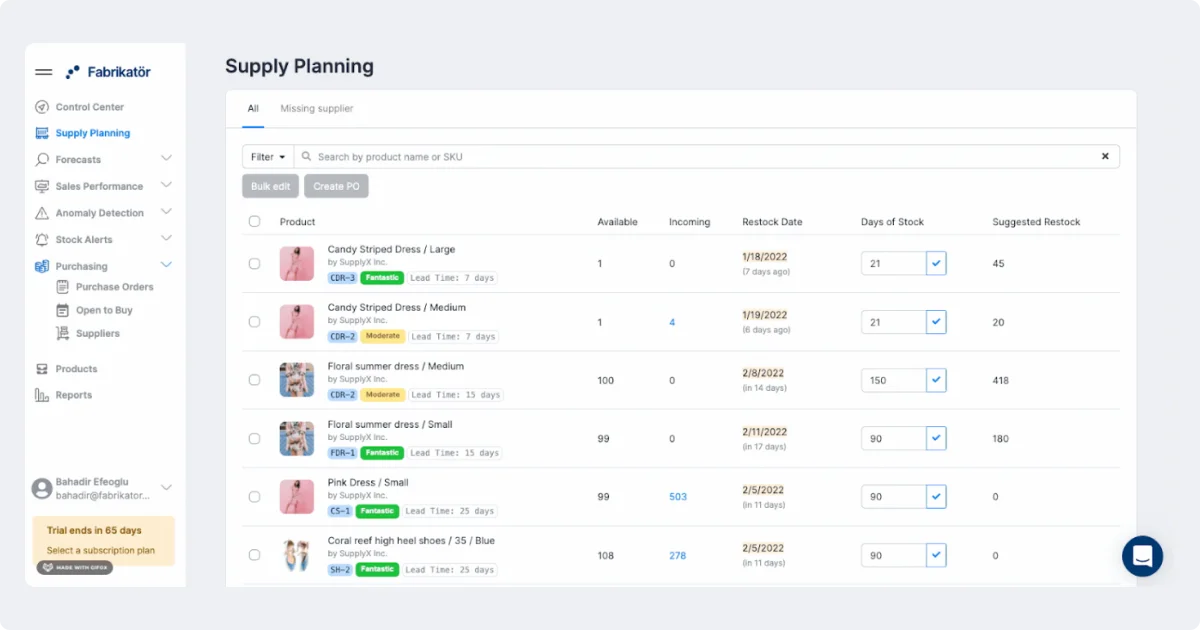 fabrikator-supply-planning