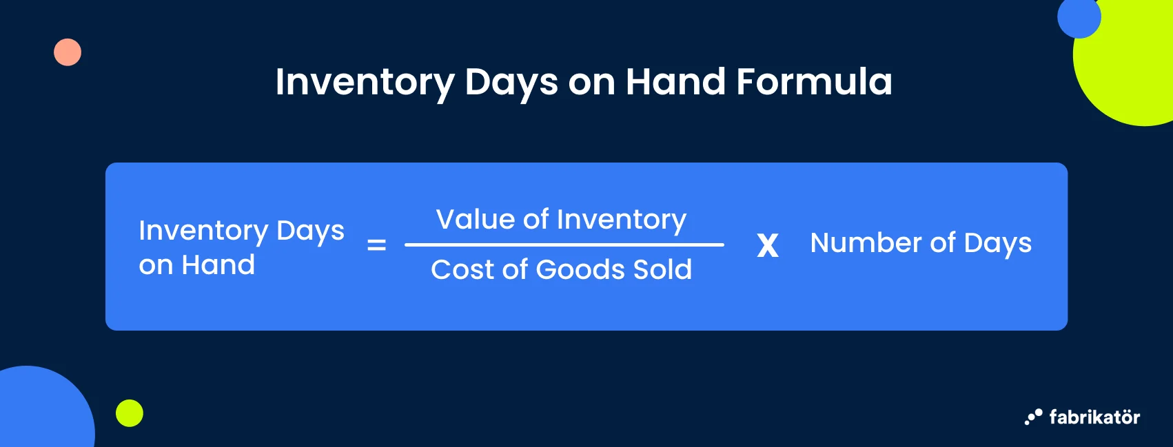 inventory-days-on-hand-formula