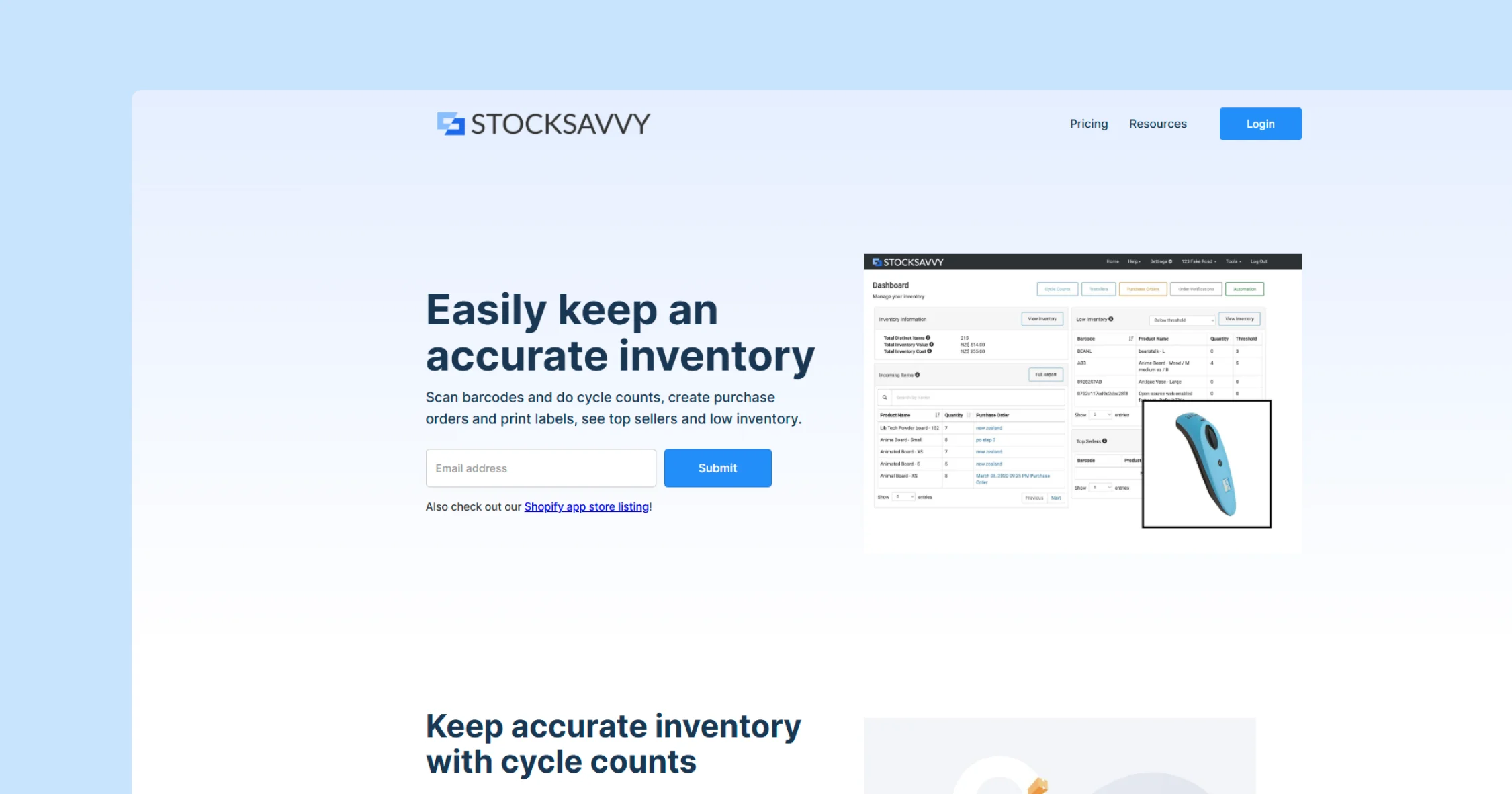 stocksavvy-homepage