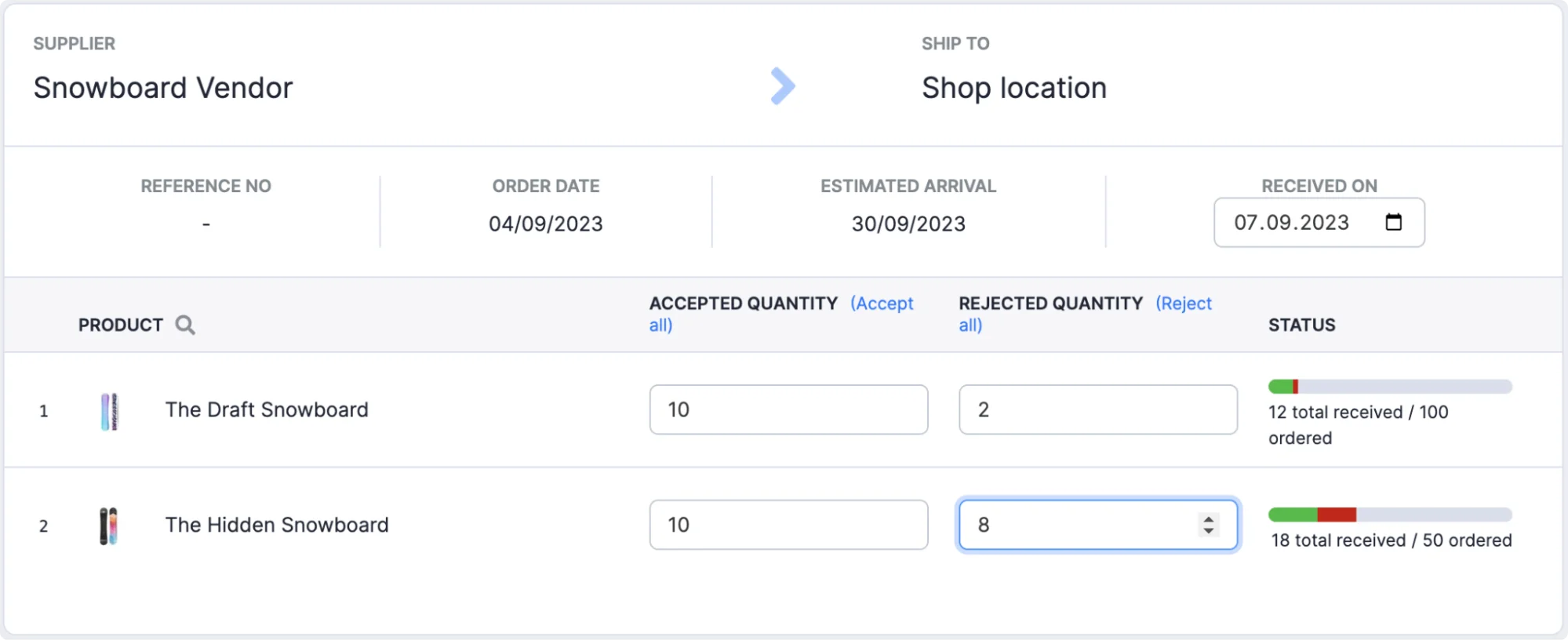 accepted-and-rejected-quantities