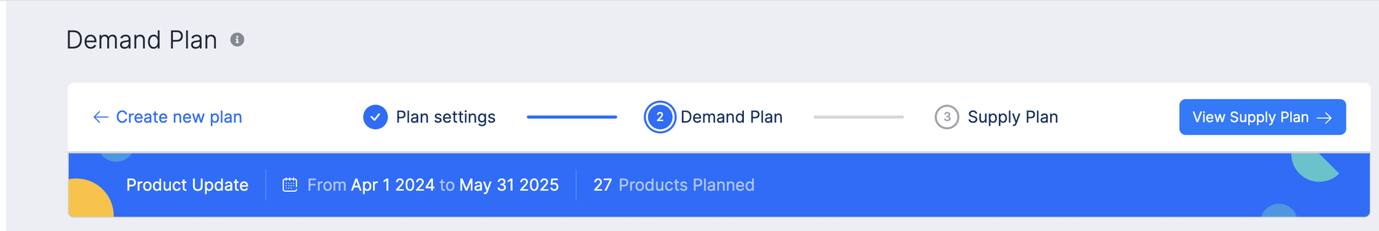 Long-Term Supply & Demand Plan